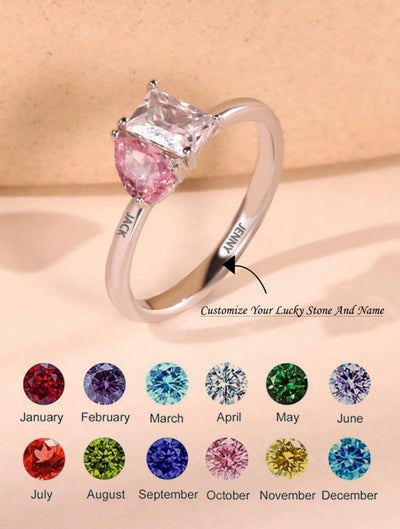 Personalized Birthstone Ring