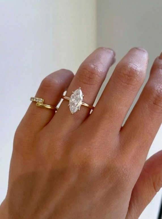 Elegant Marquise Cut Ring