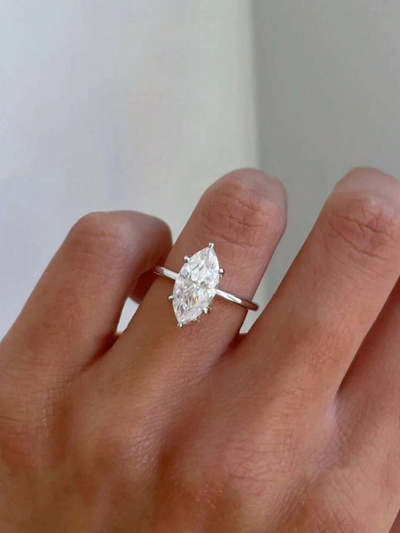 Elegant Marquise Cut Ring