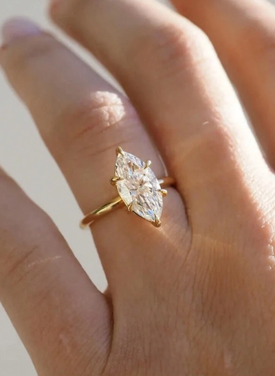 Elegant Marquise Cut Ring