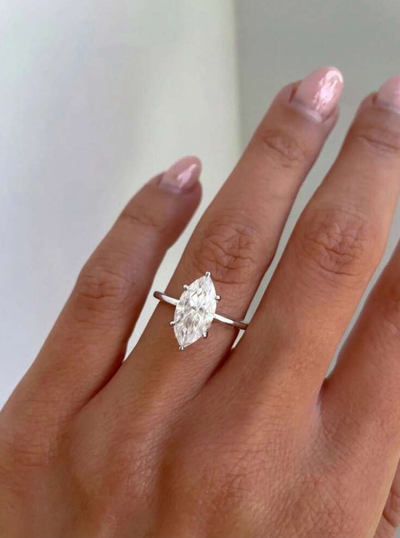 Elegant Marquise Cut Ring